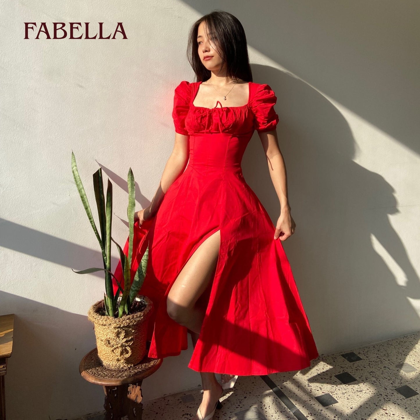 Classic Red Bustier Sundress