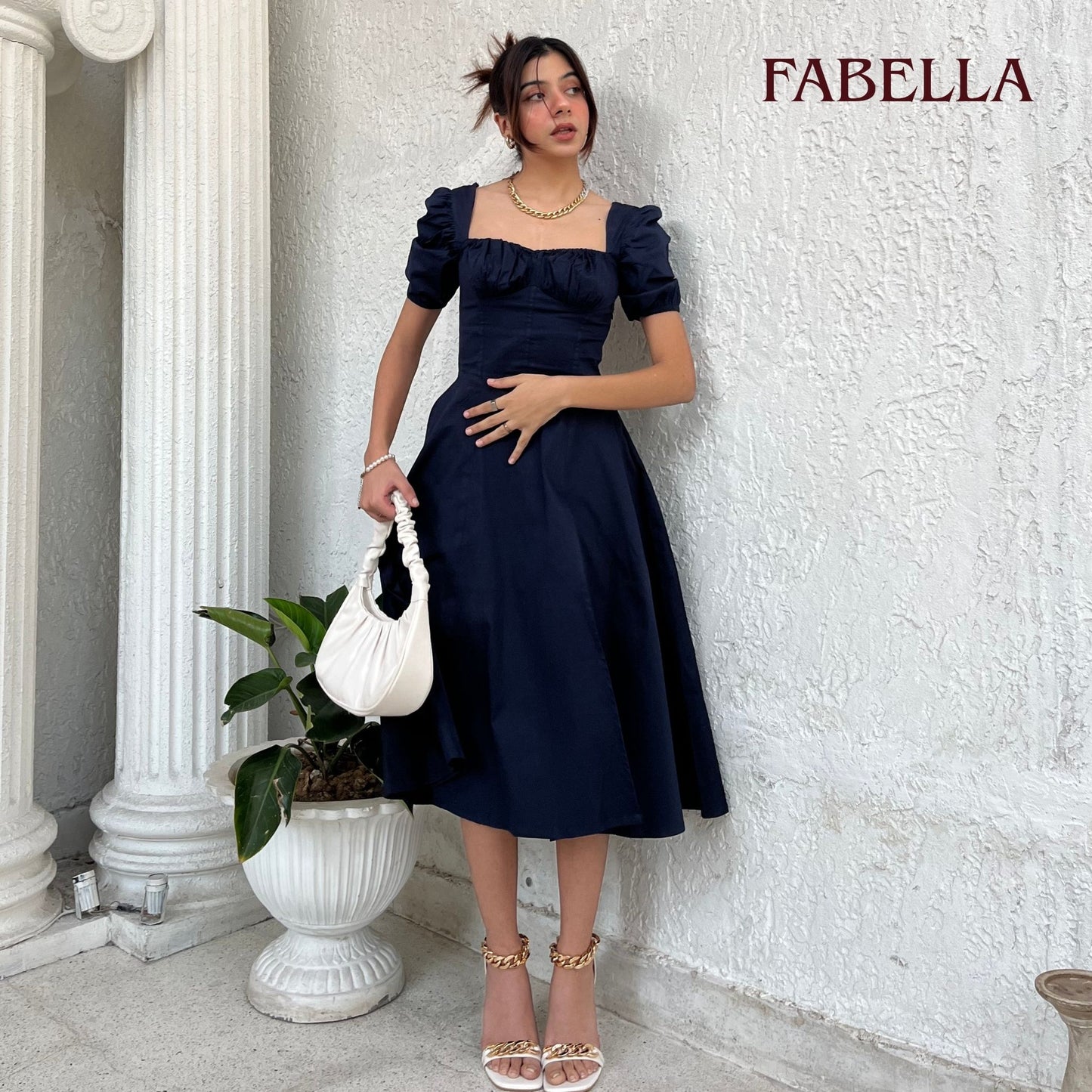 Eclipse Navy Bustier Sundress