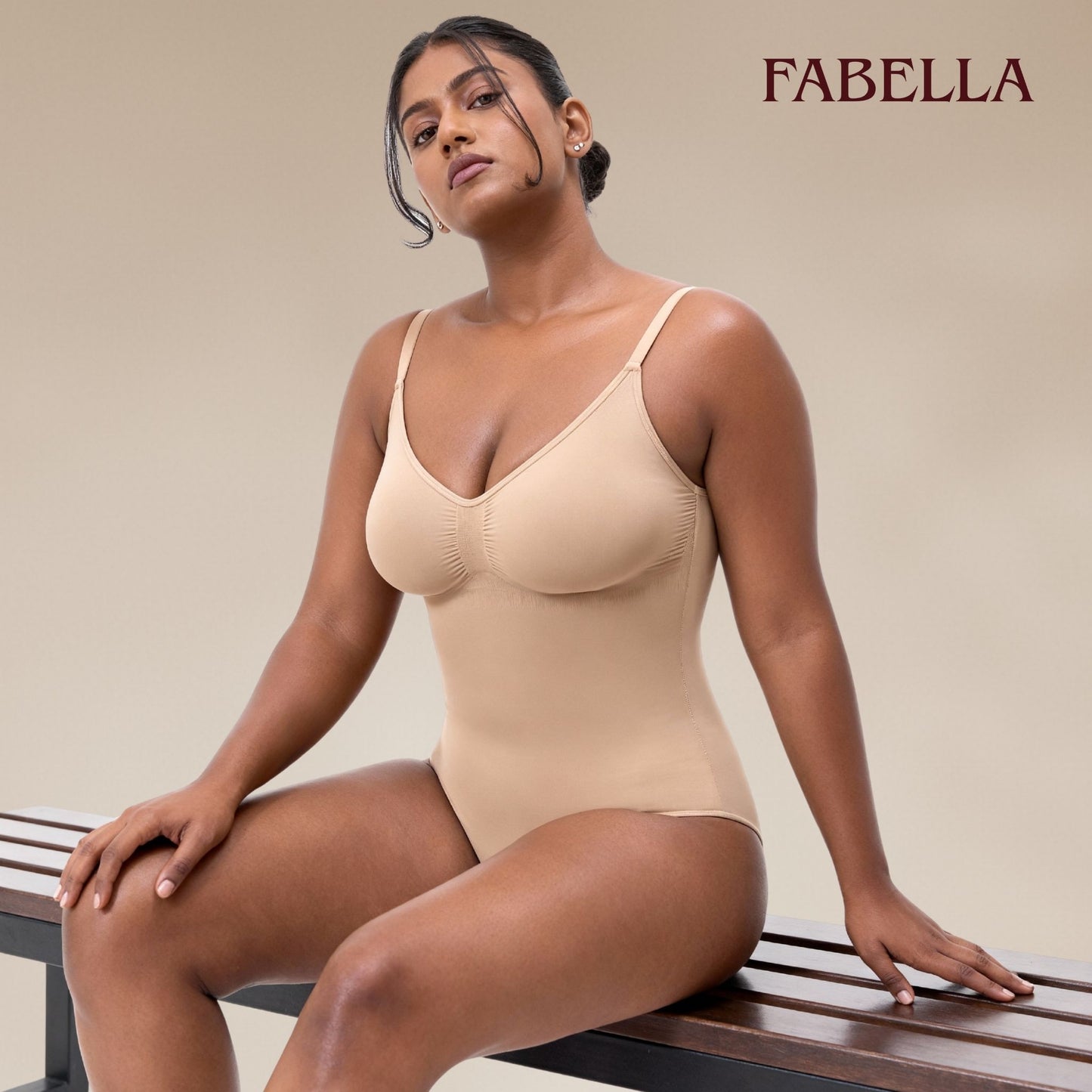 Snatched Bodysuit Body Shaper - Beige