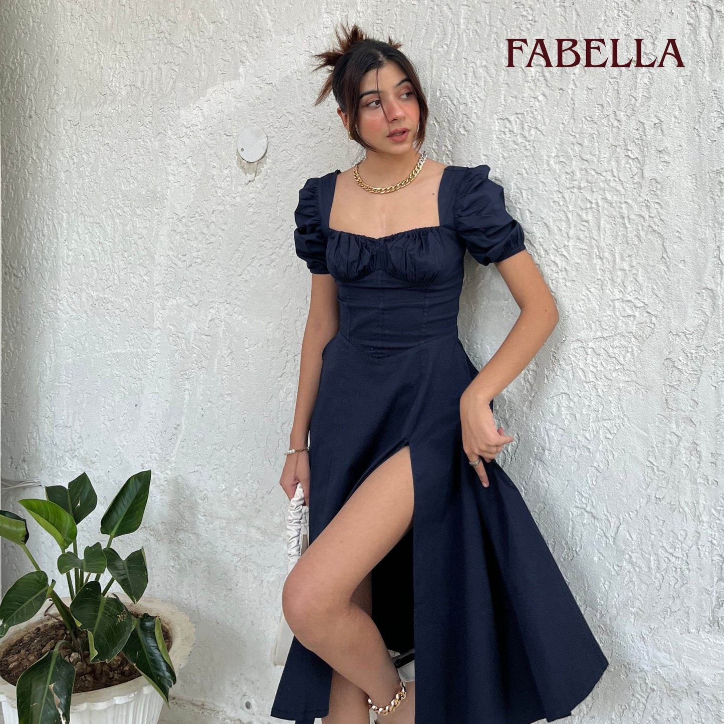 Eclipse Navy Bustier Sundress