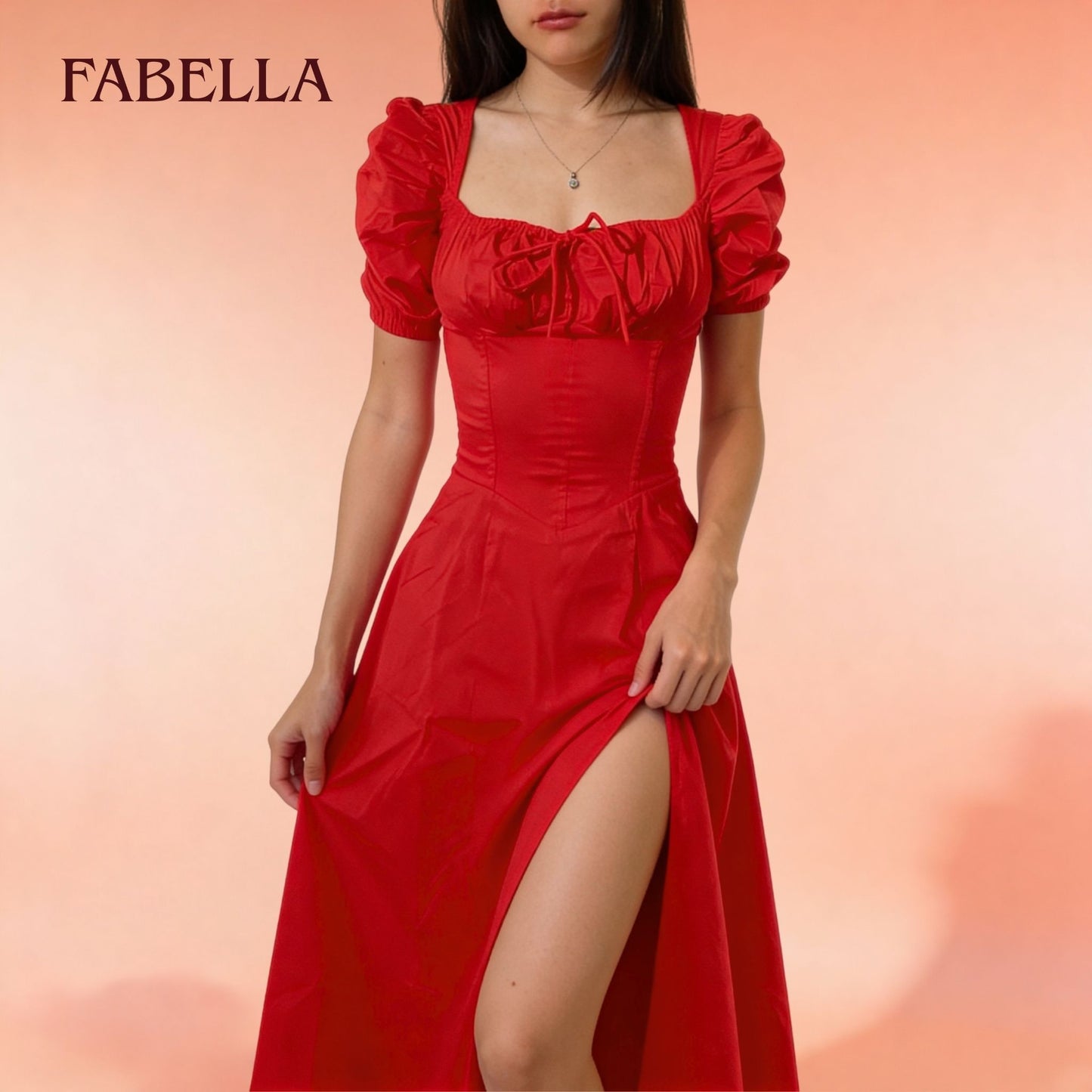 Classic Red Bustier Sundress