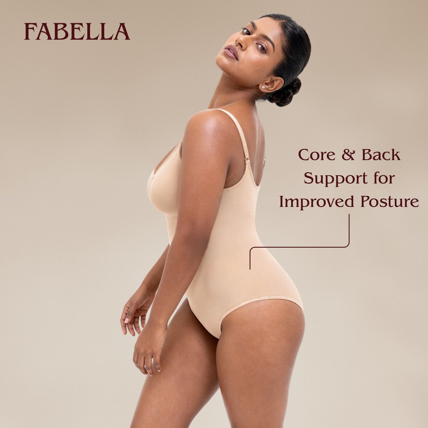 Snatched Bodysuit Body Shaper - Beige
