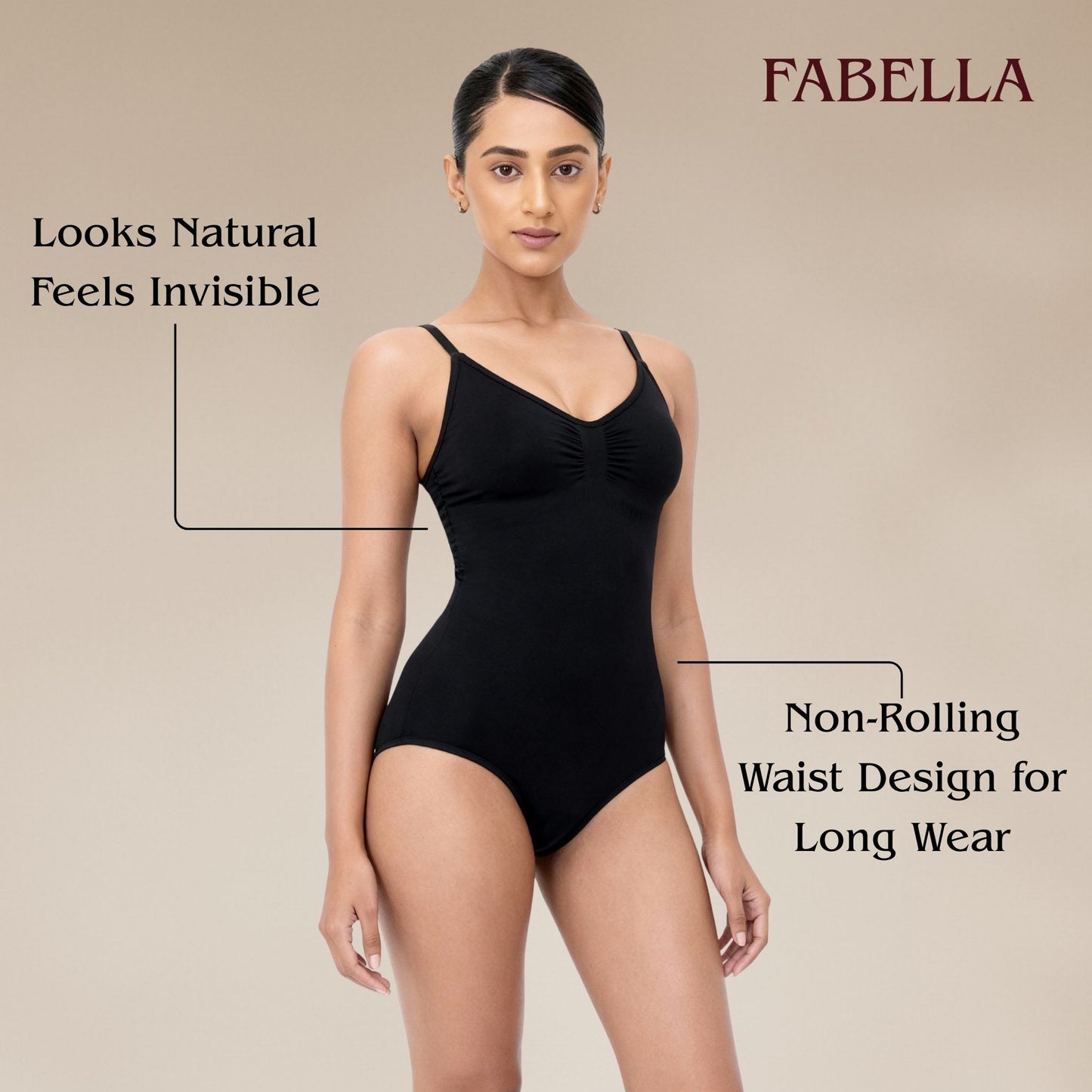 Snatched Bodysuit Body Shaper - Black