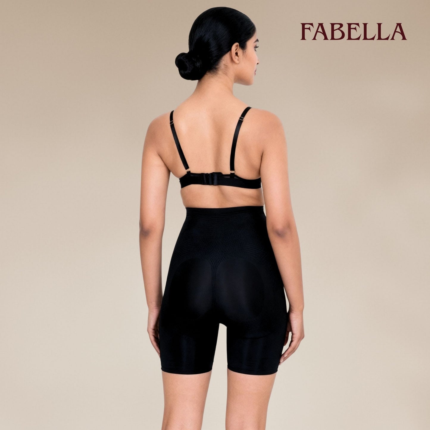 Slim & Lift High Waist Mid Thigh Shaper Shorts - Black