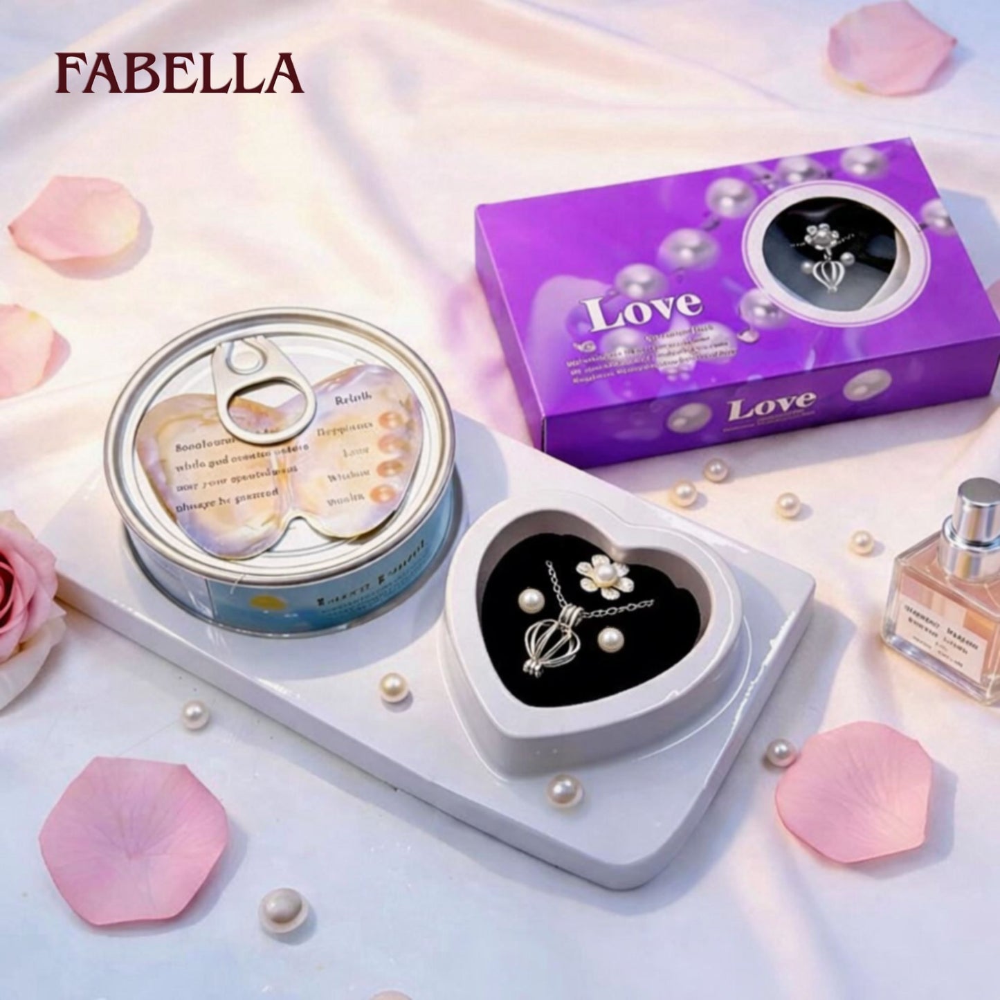 Pearl Oyster Necklace Valentine Gift Set